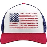 Tstars USA American Flag Hat - 4th of July Patriotic Trucker Cap for Men & Women | Gift for Independence or Memorial Day