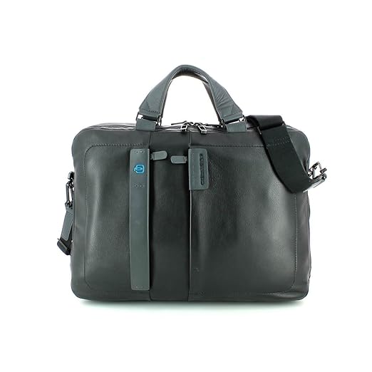 title=Piquadro CA3347P15/N Cartella, Linea Pulse, Nero, 41 cm