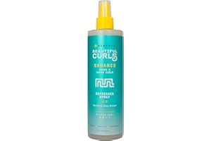 Alaffia Beautiful Curls Curl Enhance Refresher Spray, Wavy to Curly Hair Products, No Sulfates with Shea Butter & Essential Oils, Calendula and Aloe, 12 Fl Oz