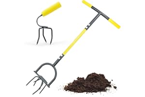 Jardineer Hand Tiller Garden Claw Set, Garden Twist Tiller With Small Soil Tiller, Heavy Duty Manual for Flower Box and Raise