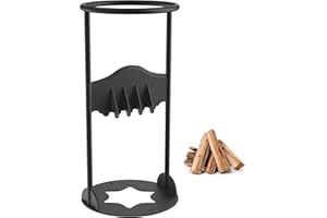 Loyesm L Kindling Splitter for Firewood,Heavy Duty Wood Splitter Cast Iron Wood Splitting Wedge Manual Log Splitter Wedge for Camping and Outdoor