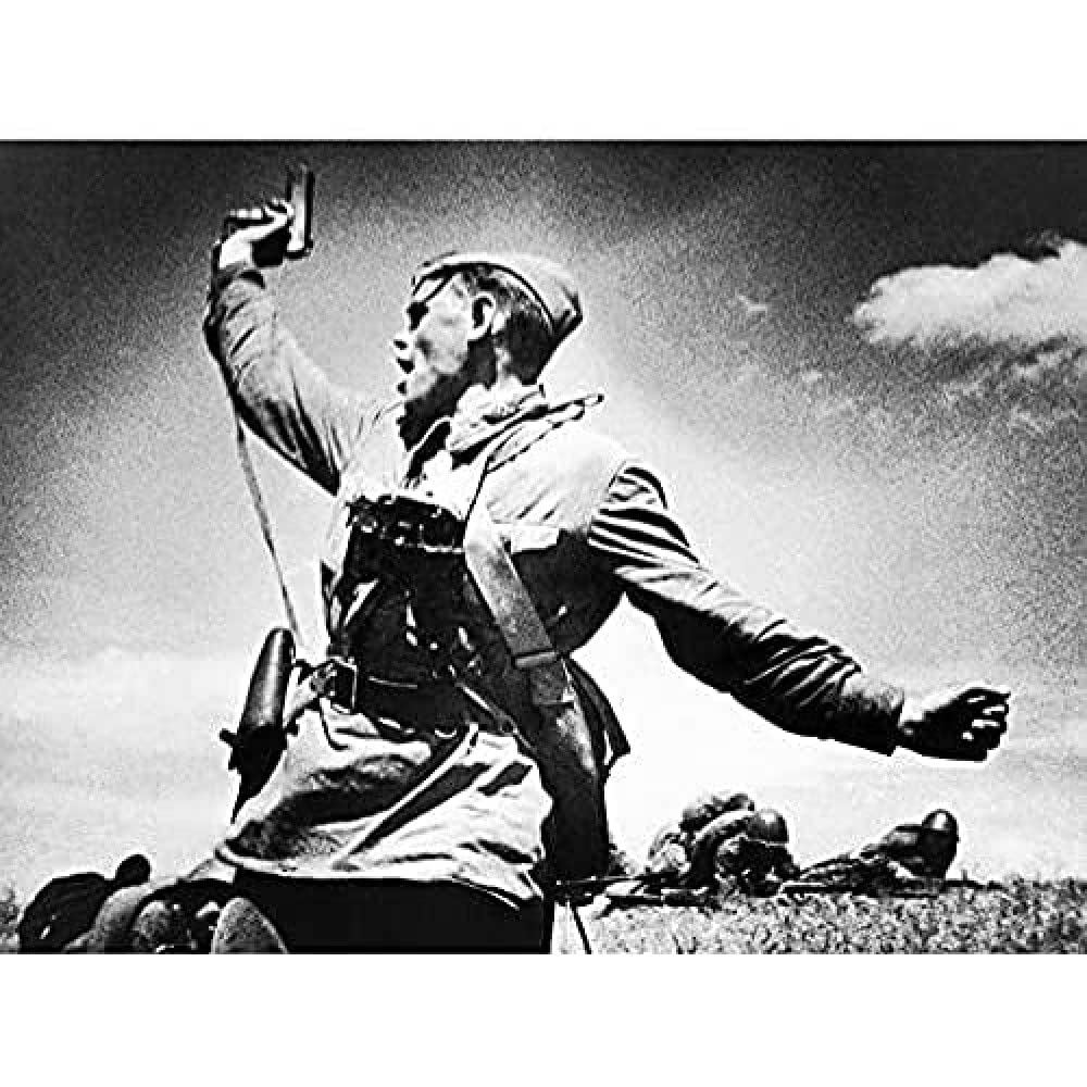 Alpert WWII War Soviet Officer Yeremenko Assault 1942 Photo Art Print Canvas Premium Wall Decor Poster Mural