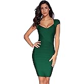 meilun Sexy Backless Lace-up Short Prom Homecoming Dress Short Sleeve Bodycon Cocktail Party Club Dress
