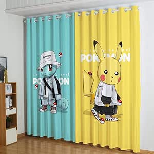 Gtfzjb Anime de Dibujos Animados Cortina de la Sala de los niños Sala