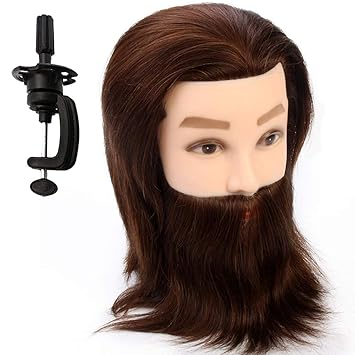 men's mannequin head with hair