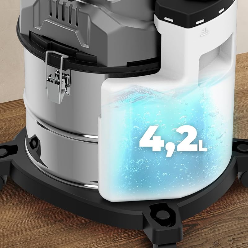 Aspirapolvere Solidi, Liquidi, Tappezzerie e Tappeti con Cavo Conga CarpetClean 20000 Pro Ultra. 1600W, 21kPa di Potenza, Funzione 2 in 1, Capacità 20L, Kit Accessori, Raggio d'Azione 7m