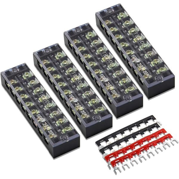 Compare Lowest Prices Fast FREE Shipping 25A Terminal Strip Blocks Busbar for Wiring Up Fuse