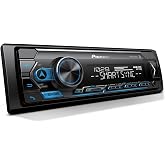 Pioneer MVH-S322BT 1-Din Car Stereo with Bluetooth, USB, AM/FM Radio | Digital Media Receiver, Color Change, 50W x 4 Output, 13-Band EQ, iPhone/Android Compatible, Front/Rear/SW Selectable RCA