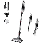 RONEAIR Cordless Vacuum Cleaner Ultra-Lightweight, Pet Vacuum Cleaners for Home with Powerful Suction, Stick Vacuum Cordless Rechargeable, Household Vacuum for Hardwood Floor, Carpet, Pet Hair, Car