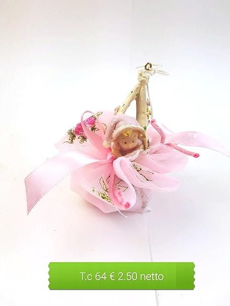 Karma 24x Tutto Compreso Bimba Nascita Battesimo Sacchetto Nastrino 5 Confetti Mandorla Lettera Portabigliettino Amazon It Casa E Cucina
