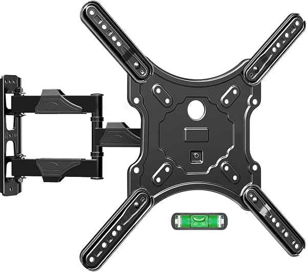 ELIVED TV Wall Mount for Most 26-60 Inch TVs, Max VESA 400x400mm Holds up to 77 lbs, Swivel and Tilt Full Motion TV Mount wit