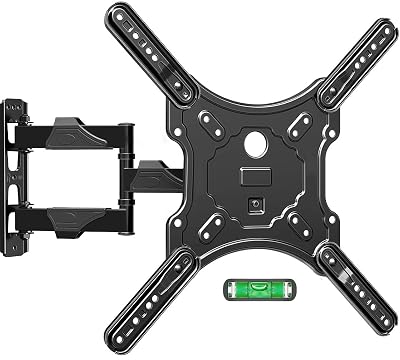 ELIVED TV Wall Mount for Most 26-60 Inch TVs, Swivel and Tilt Full Motion TV Mount with Single Stud Perfect Center Design, Wall Mount Bracket Max VESA 400x400mm, Corner Mount Holds up to 77 lbs.