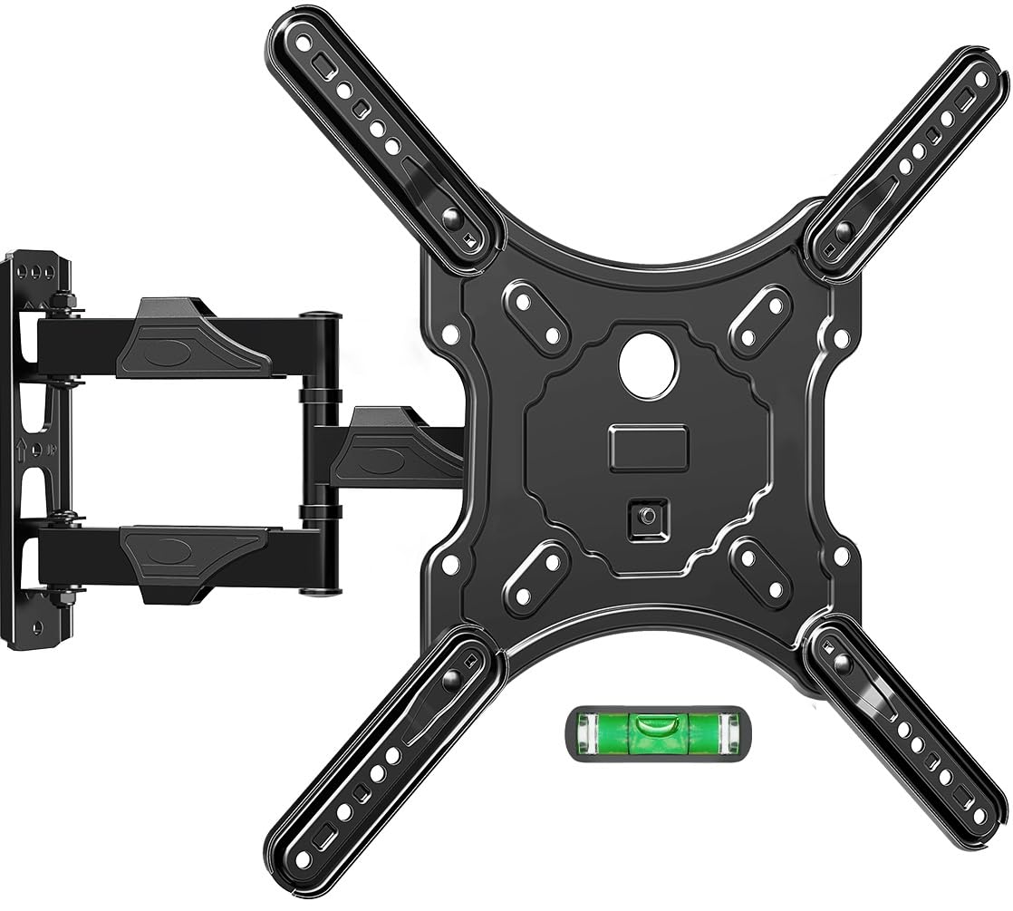 Photo 1 of ELIVED TV Wall Mount for Most 26-60 Inch TVs, Swivel and Tilt Full Motion TV Mount with Single Stud Perfect Center Design, Wall Mount Bracket Max VESA 400x400mm, Corner Mount Holds up to 77 lbs.
