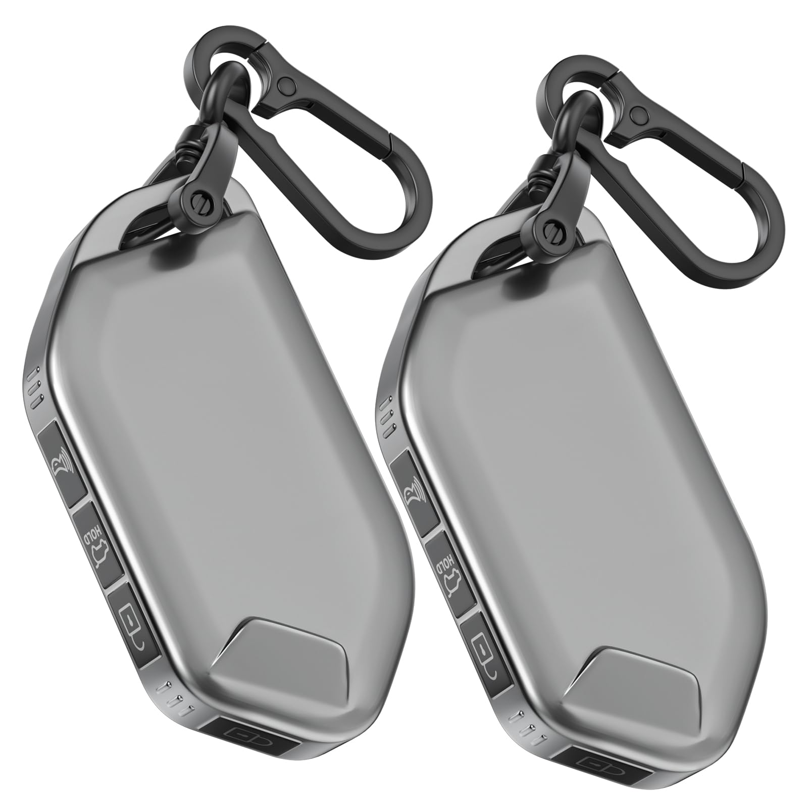 Photo 1 of 2Pack for Kia Key Fob Cover with Keychain. TPU Soft Shell Full Protection.Compatible with Kia 2023-2025 Telluride EV5 K5 GT-Line 5 Buttons Smart Key(Matte Grey, Model-1)