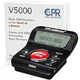 CPR V5000 Call Blocker for Landline Phones - You Can Manually Block All Calls with the Big Red Button - Pre-Programmed with 5,000 Known Nuisance Numbers - Caller ID is Required