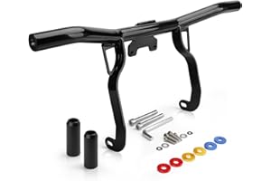 kekykm Motorcycle Engine Guard Crash Bar Compatible with Harley Davidson Touring Street Glide Road Glide Road King Electra Glide Ultra Limited Flat Out Bar Black 2014-Up