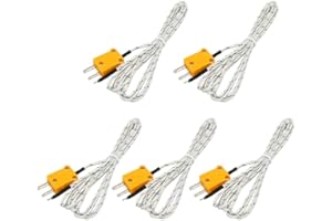 Gump's grocery 5pcs 1m Wire K Type Thermocouple Sensor Probe Test Temperature L85
