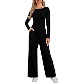 Chicingyou Women 2 Piece Lounge Set 2026 Long Sleeve Outfit Casual Tracksuit Asymmetrical Fall Vacation Travel Matching Set
