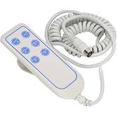 Lifting Bed Controller,Remote Hand Control Replacement for Motor Hospital Bed Remote Control, Universal Adjust Bed Remote 6 Button Remote Hand Control Controller with 8 Pin