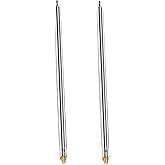 2-Pack 5.6M/18.4FT GP Telescopic Antenna for Amateur Radio Users | Corrosion-resistant Stainless Steel 14-Section M10 External Thread for Ham Radio, DIY Positive V Antenna Yagi Antenna