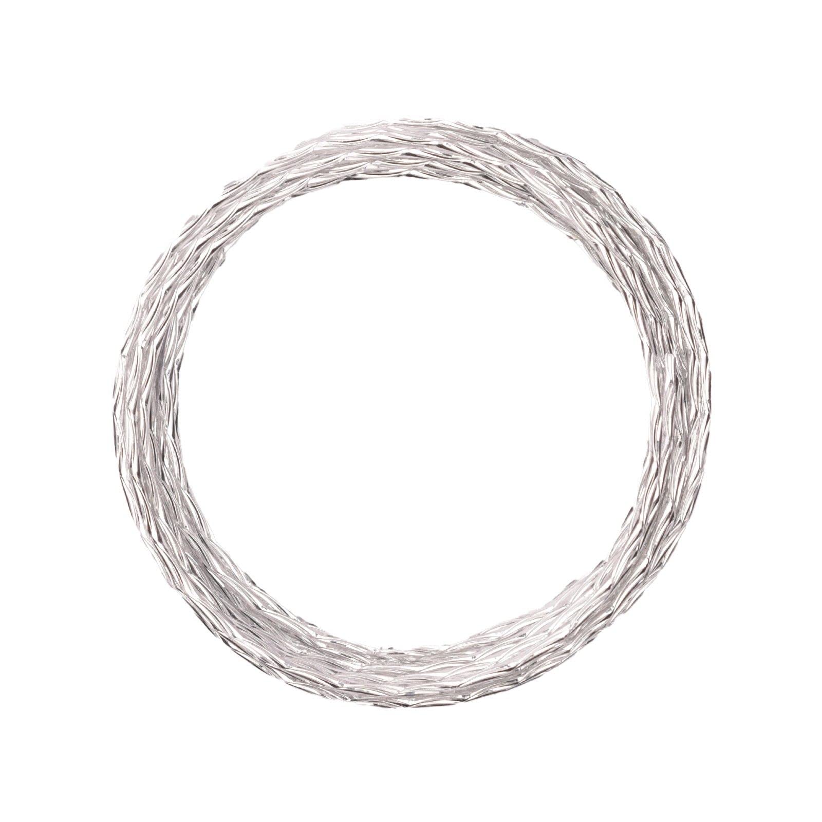 Vaessen Creative Aluminium Craft Wire Classic 16.4 ft (5 m) x 0.08" (2 mm) Silver - Flexible Metallic Wire for Crafting, Flower Arranging, Jewellery Making and Modelling