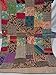 Tribal Asian Textiles Block Print Patch Work Kantha Quilt , Kantha Blanket Bedspread, Patch Kantha Throw, TWIN Kantha, Kantha Rallies Indian Quilt