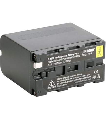 Watson NB-13L Battery - 3.6V 1010mAh Replacement For Canon PowerShot Cameras