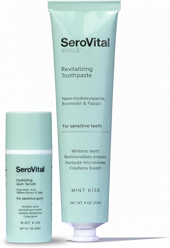 Radiant Smile Clean & Hydrate Duo – Whitening Toothpaste + Repair Serum - Nano-Hydroxyapatite, Whitening Toothpaste - Improve