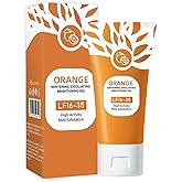 Orange Exfoliating Gel, Orange Facial Exfoliate Gel, For Deep Moisturizing Pore Cleansing for Face Body Skin, Moisturize Skin