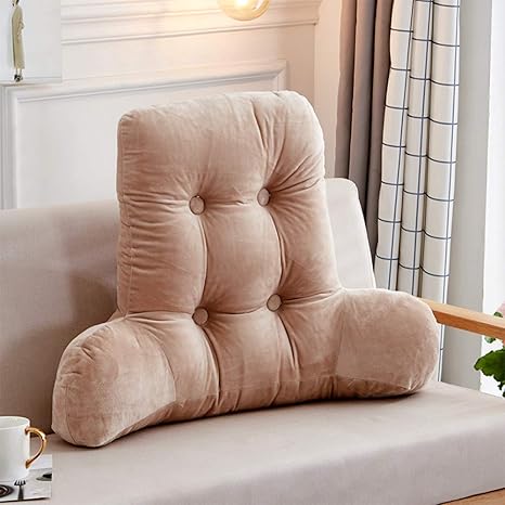 Amazon Co Jp 読ん ベッド 残りの枕 腕 サポート枕 夫 枕 テレビを見るため 読ん 3 次元 腰椎 パッド 驼色 75x55x10cm 30x22x4inch ホーム キッチン