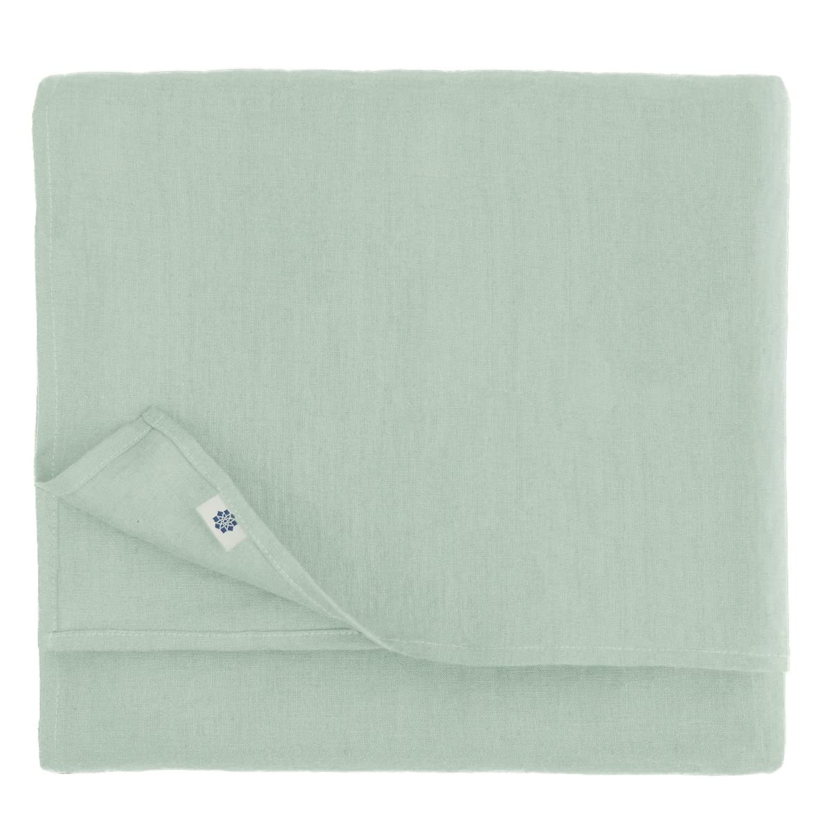 Linen & Cotton Tablecloth Table Linen Cloth Cover Hygge - 100% Linen, Light Blue (140 x 400 cm) Rectangular Washable Long Table Cloth for Home Kitchen Dining Decoration Restaurant Hotel Summer Party