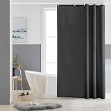Furlinic Shower Curtain 120x200cm Mould Proof Waterproof Polyester Dark Grey 8