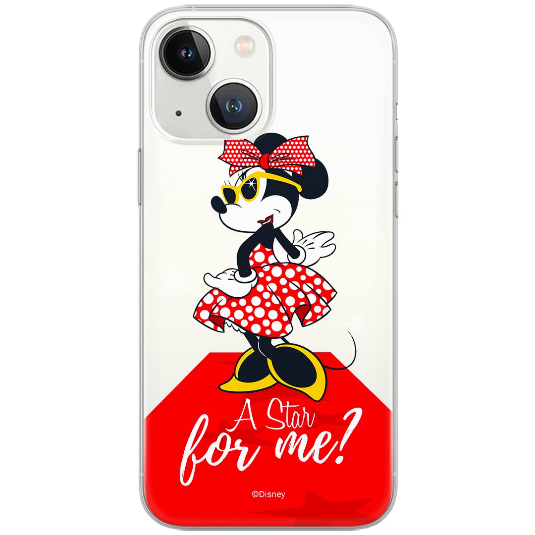ERT GROUP mobile phone case for iPhone 13 MINI original and officially licensed Disney pattern Minnie 044 optimally adapted to the shape of the mobile phone, case made of TPU