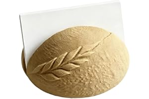 Sourdough Bread Loaf Business Card Holder with Wheat Stock Scoring Design, 3D Printed Bread Shape Card Display, Farm Business