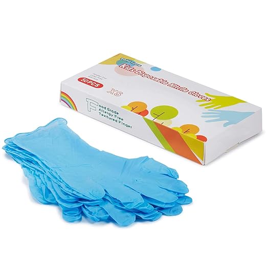 Nitrile Gloves Kids Gloves Disposable, Nitrile Gloves for 37 Years