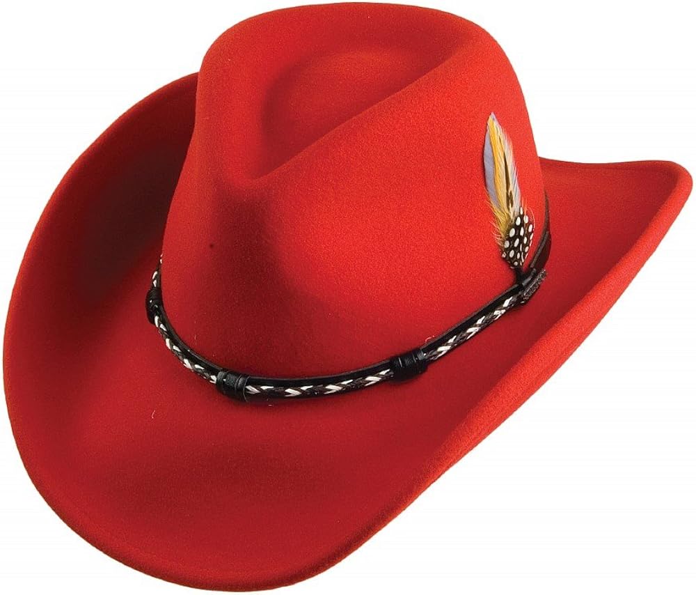 red stetson hat