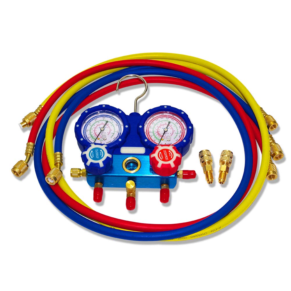 R410 Freon Gauges HAVC AC Manifold Gauge Set R410A R22 R404A R407C