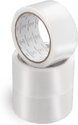 REQUISITE NEEDS Heavy Duty Packaging Tape 6 Roll 48mm x 66m Clear view 2