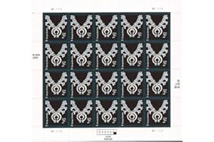 USPS INDIAN ~ NAVAJO JEWELRY #3750 Pane of 20 x 2 cents US Postage Stamps