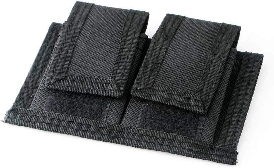 Blackr Universal Portable Double Speedloader Case Carrier Belt Pouch W/Adhesive Strap