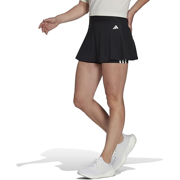 adidas Melbourne Match Skirt Black/White/Wonder Mauve MD at