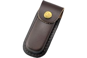 SENVITATE Multitool Sheath, Leather Knife Sheath for Multitools, Pocket Knife Holder Belt Loop Case, Knife Pouch Belt Sheath, Knife Holster for Carrying Folding Knife, Swiss Army Knife, Small Knife
