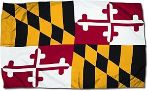 Independence Flag Nylon Maryland Flag, 3 x 5'