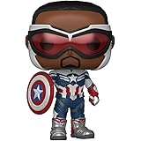 Funko POP Marvel: Falcon and The Winter Soldier - Captain America (Sam Wilson),3.75 inches,Multicolor,51630