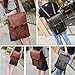 VBG VBIGER Mens PU Leather Backpack Vintage Laptop Backpack School Bookbag