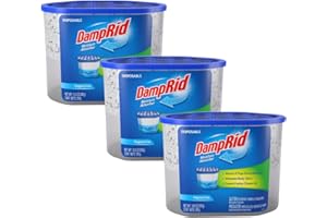 WM BARR DampRid Fragrance Free Disposable Moisture Absorber - 10.5 oz. Each - 3 Pack – Attracts & Traps Excess Moisture, Eliminates Musty Odors, Creates Fresher, Cleaner Air
