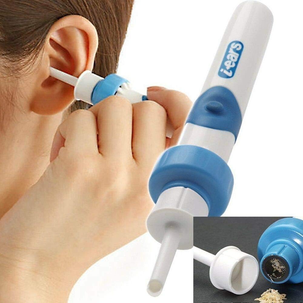 Electric Earwax Removal Kit Tool, Automatic Ear Cleaner Vacuum Remover with LED Safe and Soft Ear-Pick 2 Heads for Adults and Kids(The Product Does Not Contain A Battery): Home & Kitchen