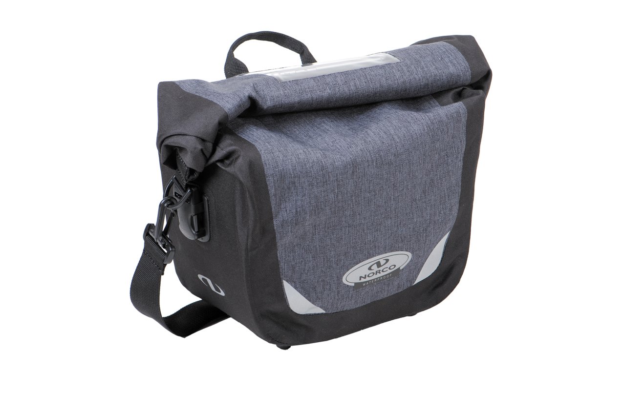 Norco Unisex – Adults Glenford Handlebar Bag, Tweed Grey, 29x21x15cm