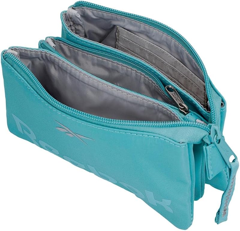 Linden Beauty Case Tre Scomparti Blu 17,5x9,5x2 cm Poliestere