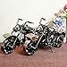 Amperer Collectible Art Sculpture Handmade Metal Motorcycle Tractor Model Creative Office Desktop Accessories Decor The Motorcycle Loves Artwork (A1 Copper Large Size)